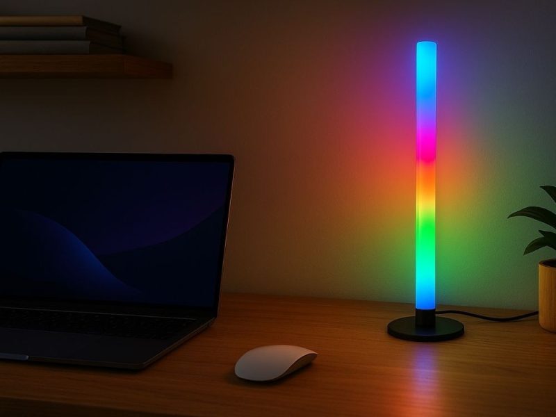 RGB Gamerlampe 40 cm – Med fjernbetjening
