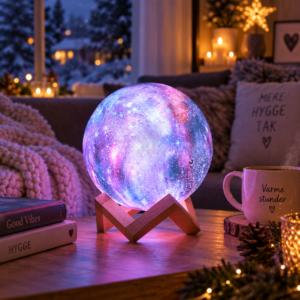 Måne Lampe mange farver – 15cm