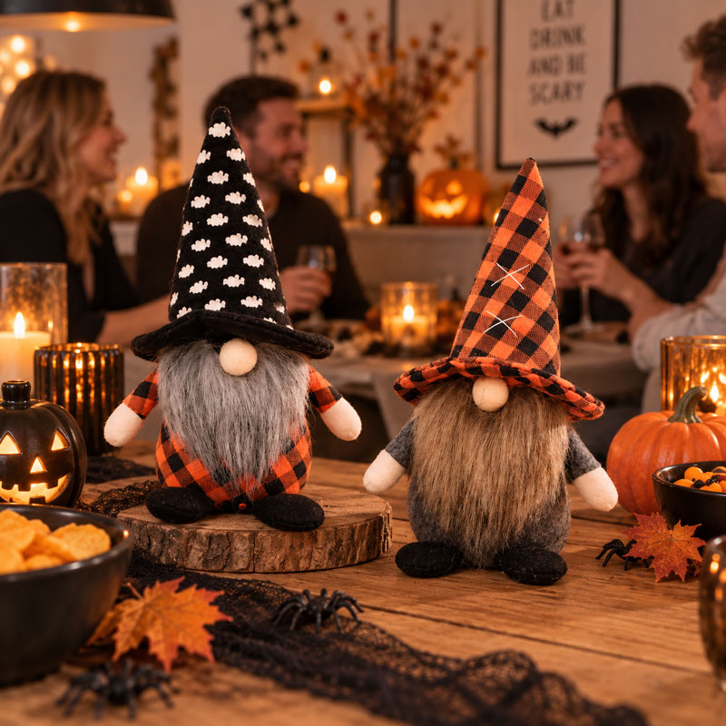 Halloween troldmand med tern – 23 cm