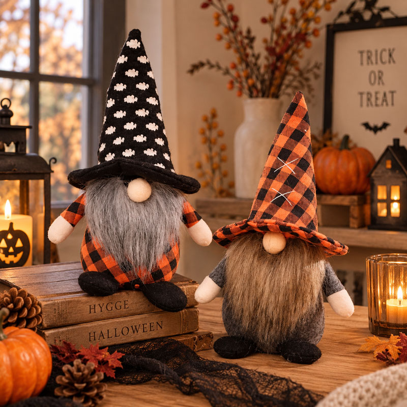 Halloween troldmand med tern – 23 cm