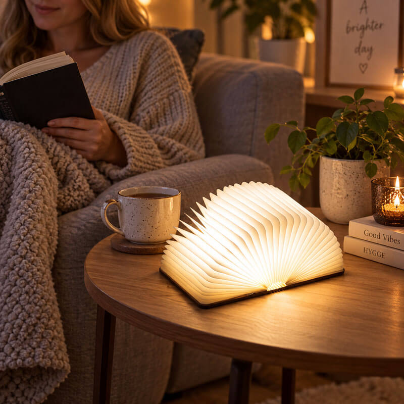 Boglampe med LED-lys