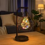 Bordlampe med lyskæde