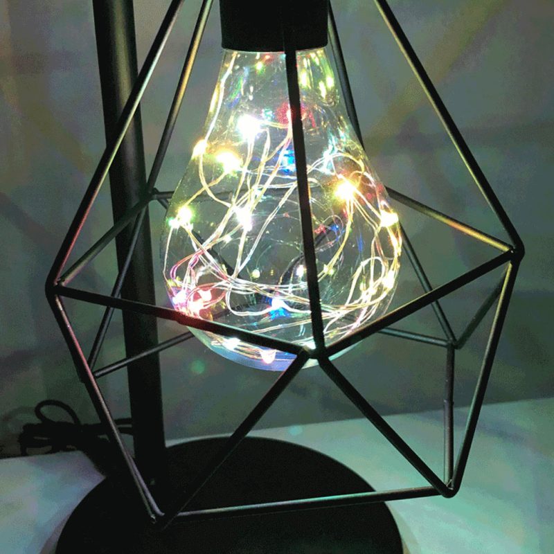 Bordlampe med lyskæde