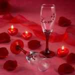 Romantiske champagneglas