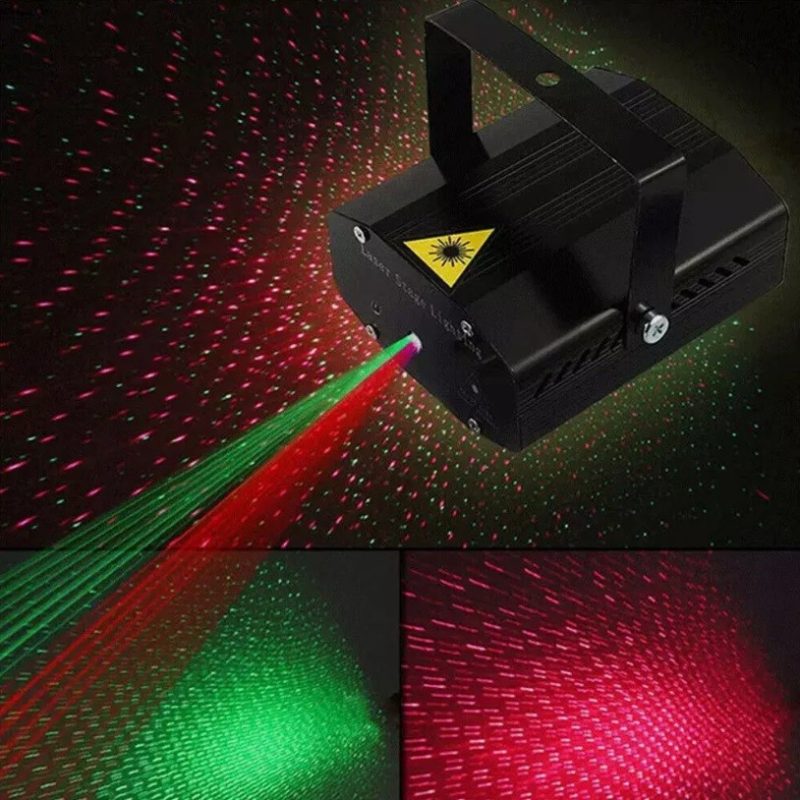 Diskolys med lasershow – perfekt til festen