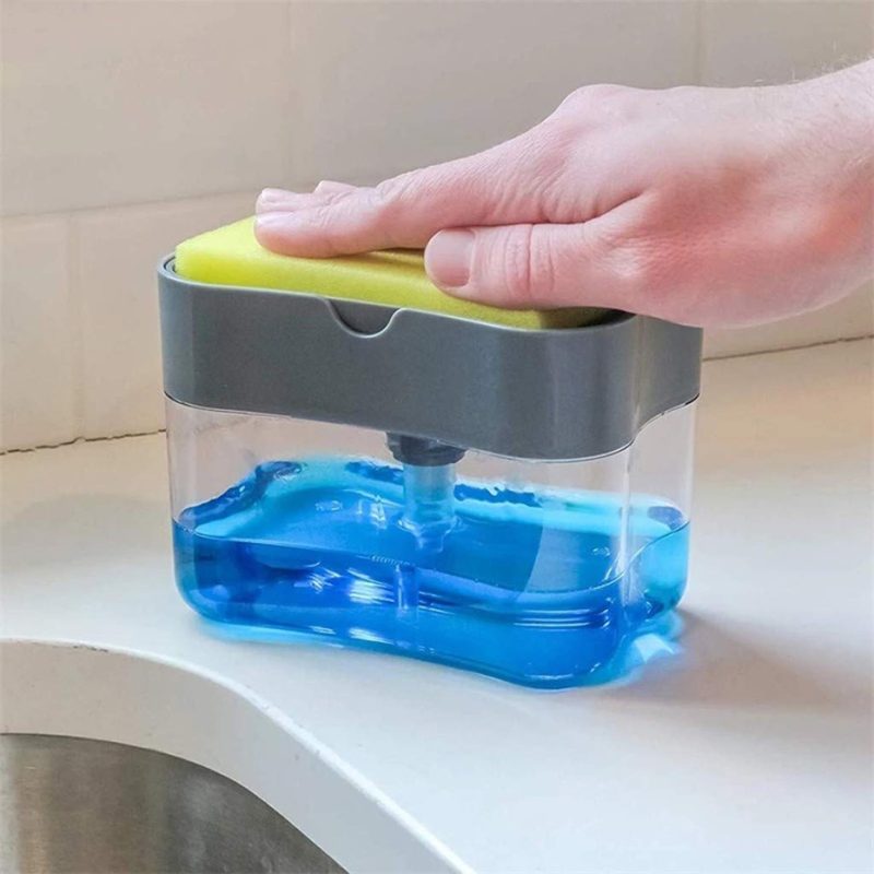 Sæbedispenser til grydesvampe
