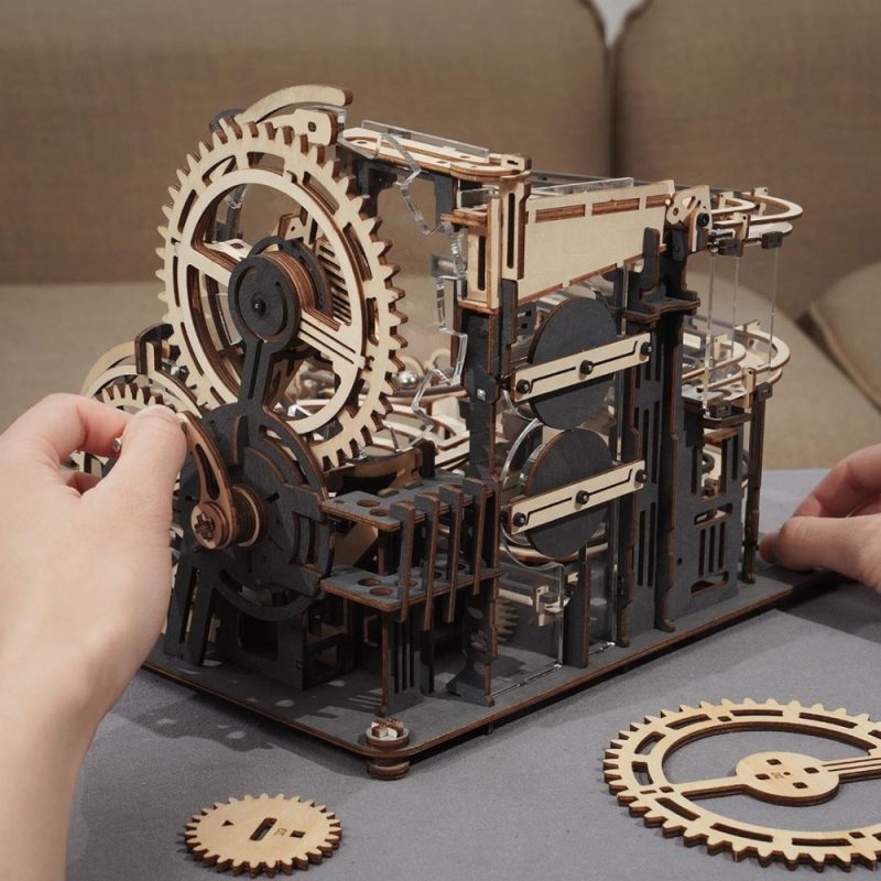 3D kuglebane i træ – Marble Night City fra Rokr™ (LGA01)