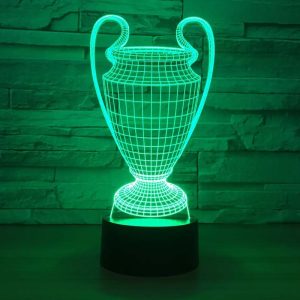 3D lampe fodbold pokal