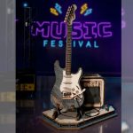 Elektrisk guitar 3D puslespil fra Rokr™ (TG605K) Elektrisk guitar 3D puslespil fra Rokr™ (TG605K)