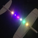 Elektrisk kaste fly med LED lys