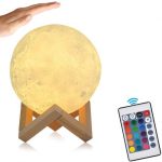 Måne Lampe mange farver – 15cm