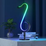 Nodeformet 3D LED lampe til musikelskere