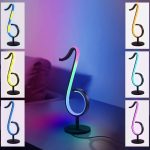 Nodeformet 3D LED lampe til musikelskere