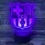 FC Barcelona 3D fodbold lampe
