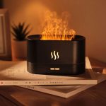 Flamme simulations diffuser, aroma og luftfugter