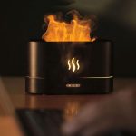 Flamme simulations diffuser, aroma og luftfugter