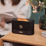 Flamme simulations diffuser, aroma og luftfugter