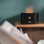 Flamme simulations diffuser, aroma og luftfugter