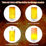 Genopladelig LED flammelampe med fjernbetjening