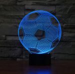 Fodbold 3D lampe