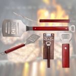 Grillspartel med oplukker og dad logo Grillspartel med oplukker og dad logo