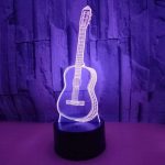 3D Guitar lampe