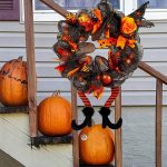 Halloween krans med lys Halloween krans med lys