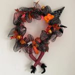 Halloween krans med lys Halloween krans med lys