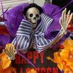 Halloween krans til døren