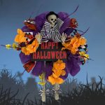 Halloween krans til døren