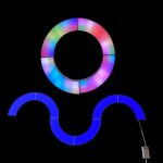 Gamer lys med wifi, skab din egen lampe – cirkel – 6 stk