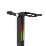 Headset holder med LED-lys og USB porte Headset holder med LED-lys og USB porte