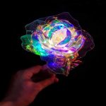 Holografisk rose med LED lys