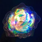 Holografisk rose med LED lys
