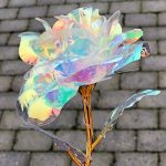 Holografisk rose med LED lys
