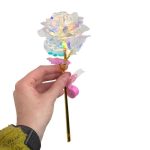 Holografisk rose med LED lys