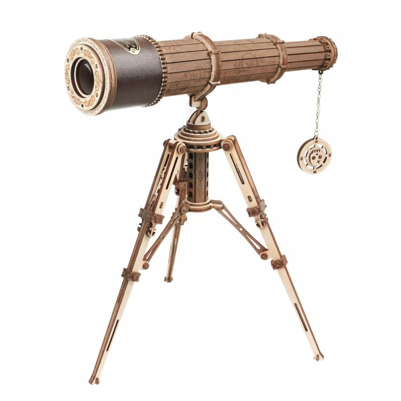 3D puslespil kikkert i træ – Rokr™ style teleskop (ST004) 3D puslespil kikkert i træ – Rokr™ style teleskop (ST004)