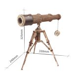 3D puslespil kikkert i træ – Rokr™ style teleskop (ST004) 3D puslespil kikkert i træ – Rokr™ style teleskop (ST004)