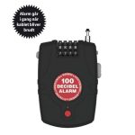 Kabellås med alarm og kode – 60 cm