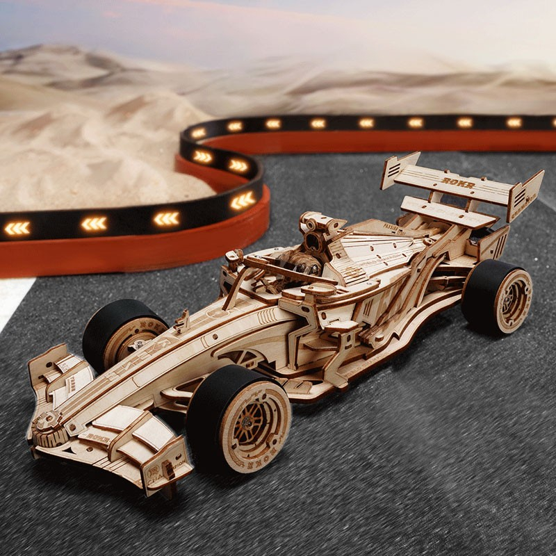 3D Racerbil puslespil fra Rokr™ (LK505)