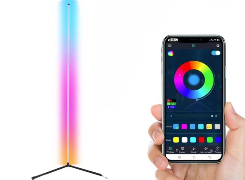 LED RGB Gulvlampe Med App Styring