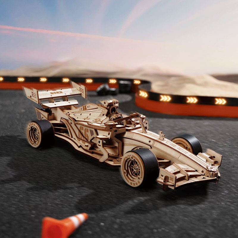 3D Racerbil puslespil fra Rokr™ (LK505)