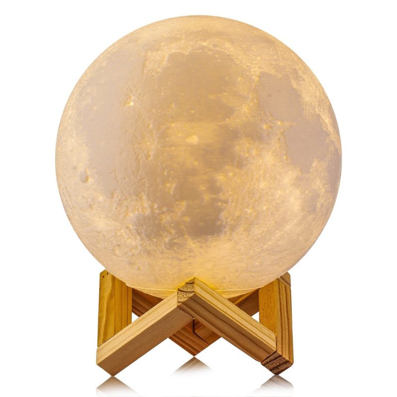 Måne Lampe – 18cm med fjernbetjening