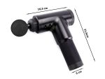 Massagepistol i sort mod ømme muskler – PRO Muscle gun