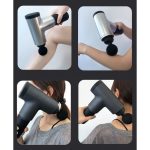 Massagepistol i sort mod ømme muskler – PRO Muscle gun