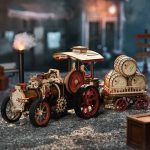 3D mekanisk damplokomotiv puslespil fra Rokr™ (LKA01)