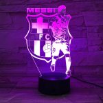 Messi 3D fodbold lampe