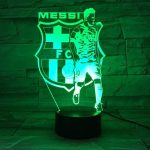 Messi 3D fodbold lampe