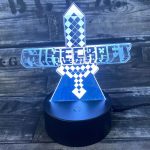 3D Minecraft lampe