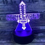 3D Minecraft lampe
